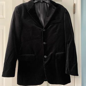 MENS BLACK VELVET BLAZER